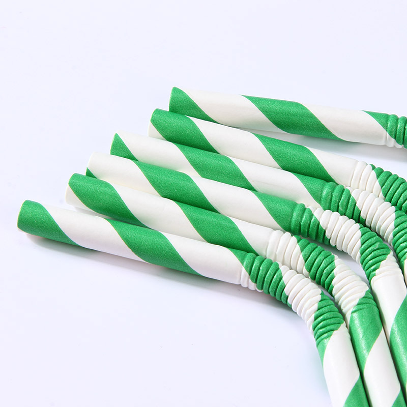 工厂直销一次性弯管纸吸管多色可降解奶茶豆浆彩色吸管可订购