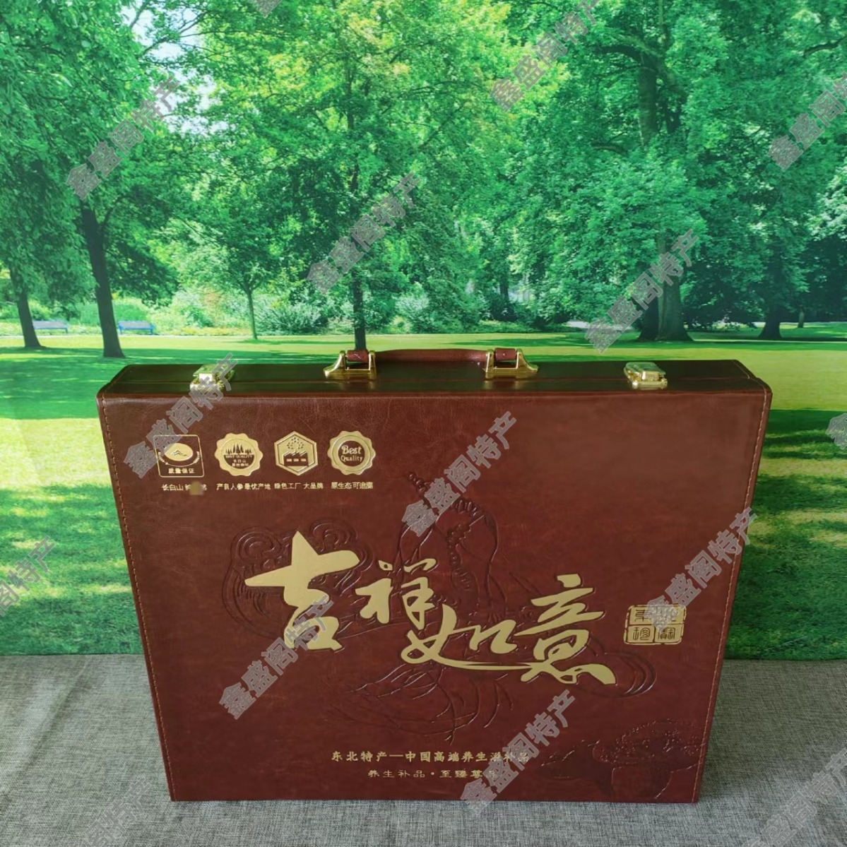 吉林长白山高档四宝礼盒林下灵芝人参鹿茸鹿鞭-阿里巴巴