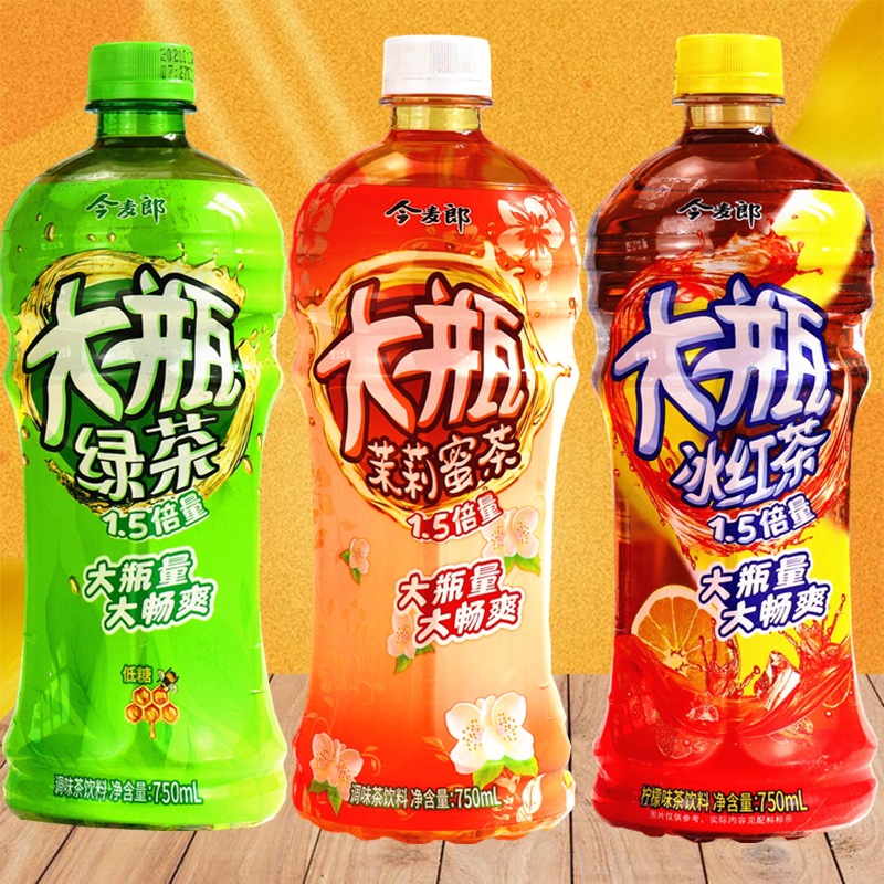 今麦郎茉莉蜜茶750ml瓶红茶绿茶大瓶装柠檬茶饮料调和茶饮料包邮