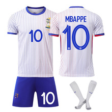 2425欧洲杯法国客场白色10号姆巴佩9吉鲁11登贝莱足球服套装球衣