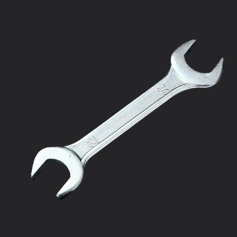 High Hardness Open-End Wrench Galvanized Forging Wrench Double-Headed Manual Wrench Matching Wrench Factory Wholesale