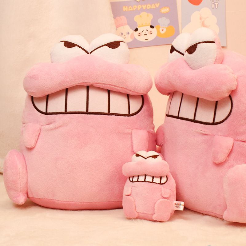 新品日本tohato桃哈多公仔蜡笔小新粉色鳄鱼毛绒玩具玩偶娃娃批发