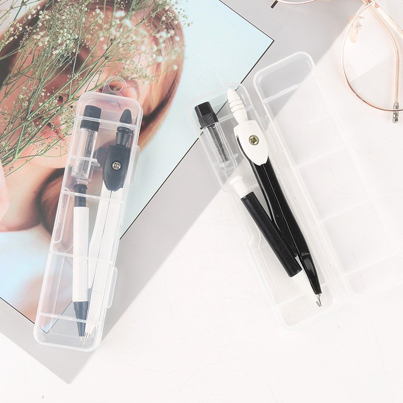 文具学生圆规套装带铅芯几何绘图工具考试画图作图工程制图圆标准