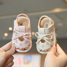 女宝宝包头凉鞋夏季叫叫鞋可爱软底防滑婴儿鞋子公主鞋小童学步鞋