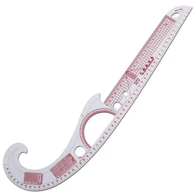 3250裁剪尺 多功能曲线尺 裁床样板尺服装设计袖窿领口曲线尺