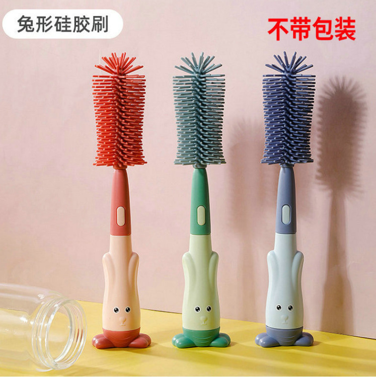 Three-in-One Silicone Baby Bottle Brush