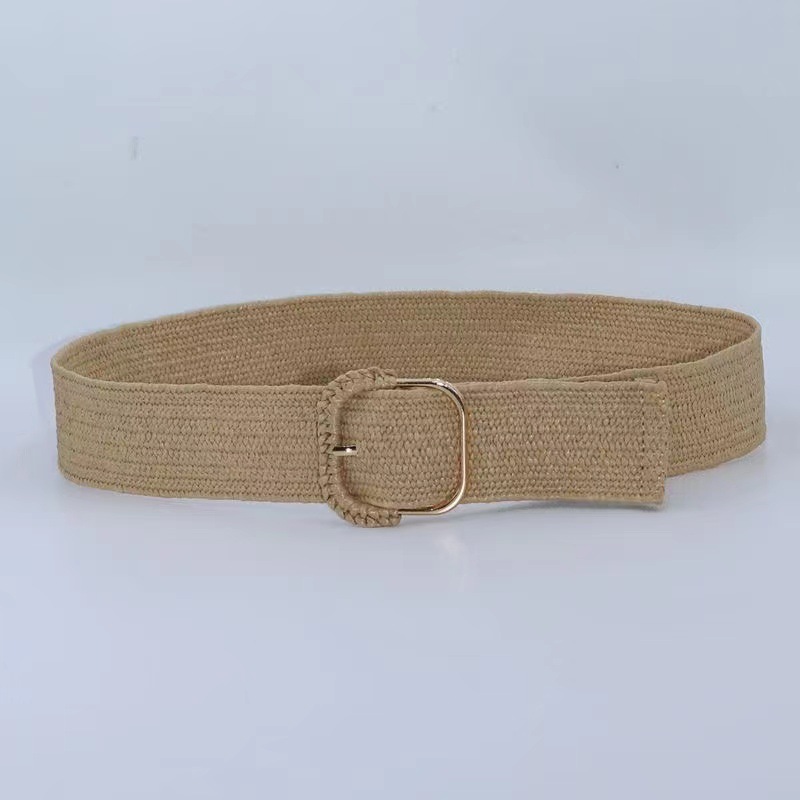 女士皮皮草弹力腰带跨境现货休闲简约装饰宽版束腰弹力松紧腰封