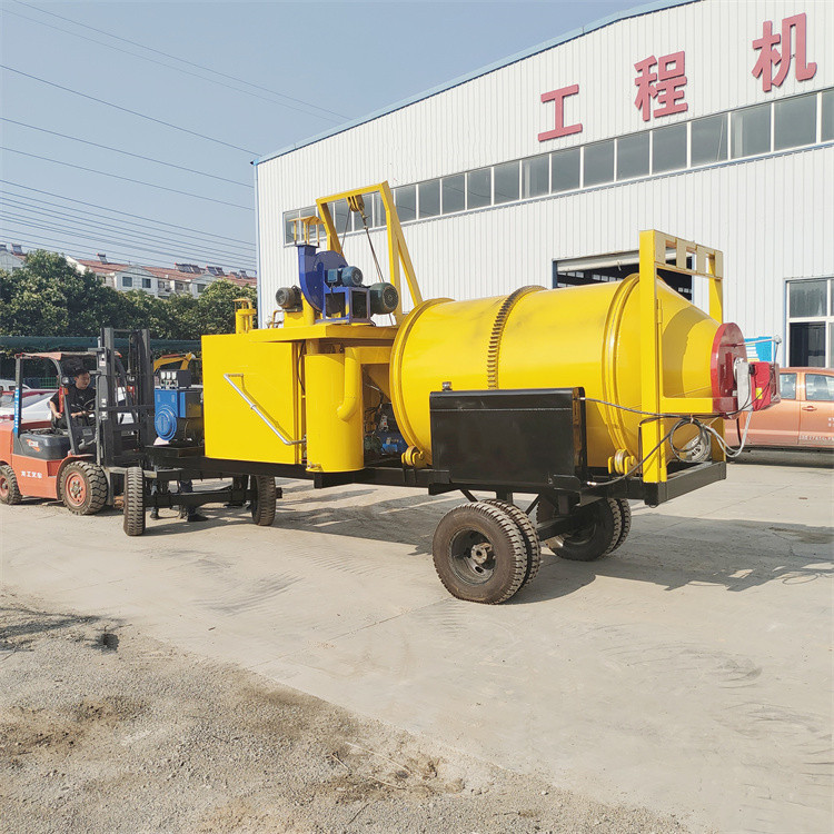 移动沥青搅拌车 小型稳定土搅拌站 5方固料洗包料再生机