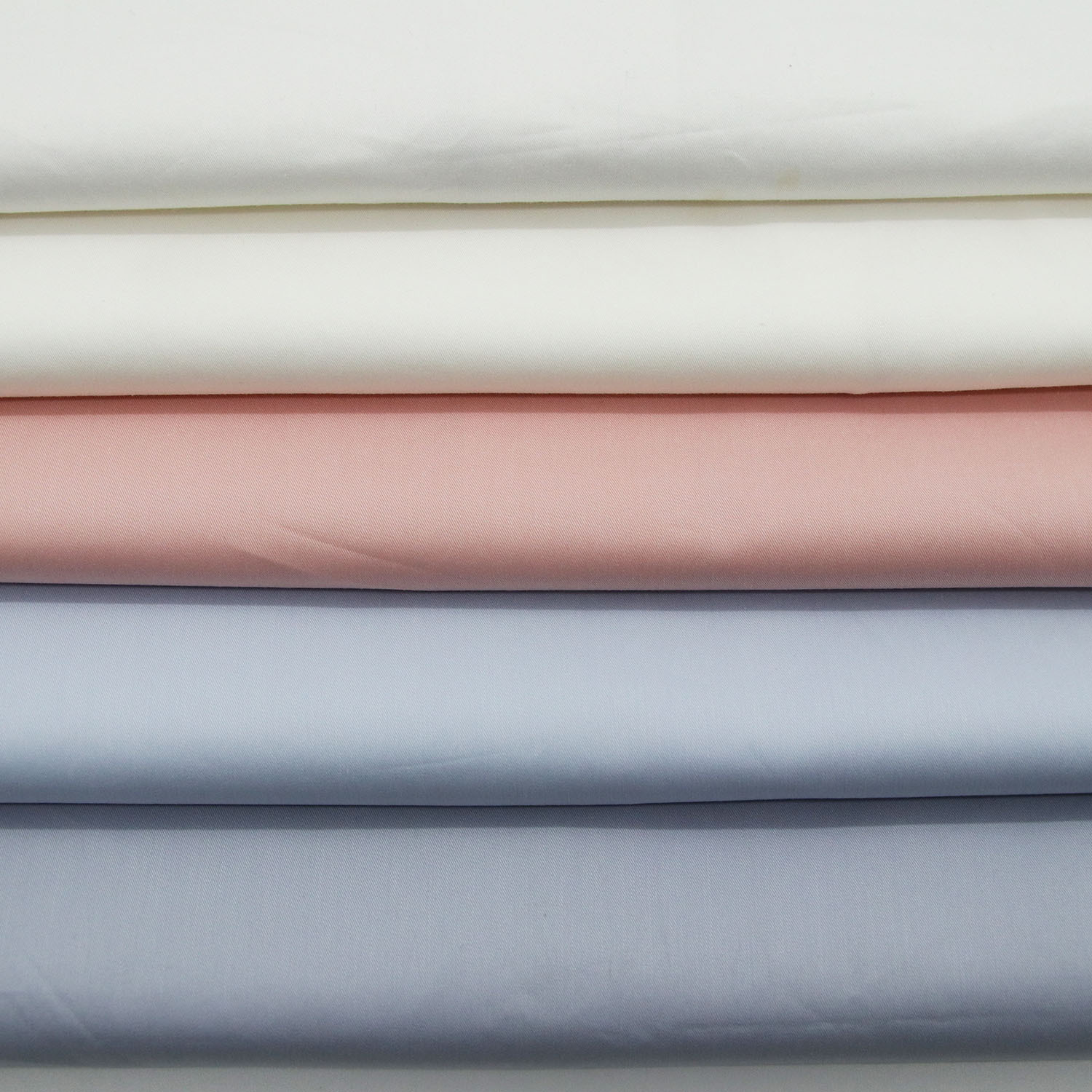 工厂处理锦纶棉布混纺纯色布料衬衫面料纯色斜纹布料面料色彩丰富