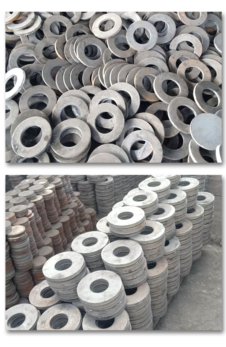 山东冲压件厂q235法兰盘 45号钢板法兰毛坯批发 圆铁片垫片