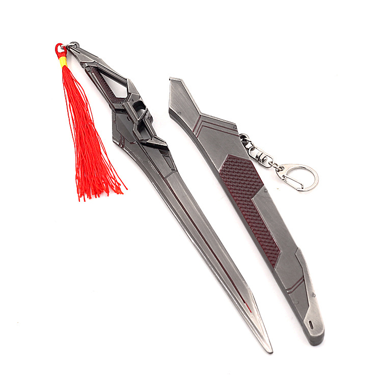 吞噬-星空动漫周边领主罗峰血影战刀带鞘武器模型全金属工艺品