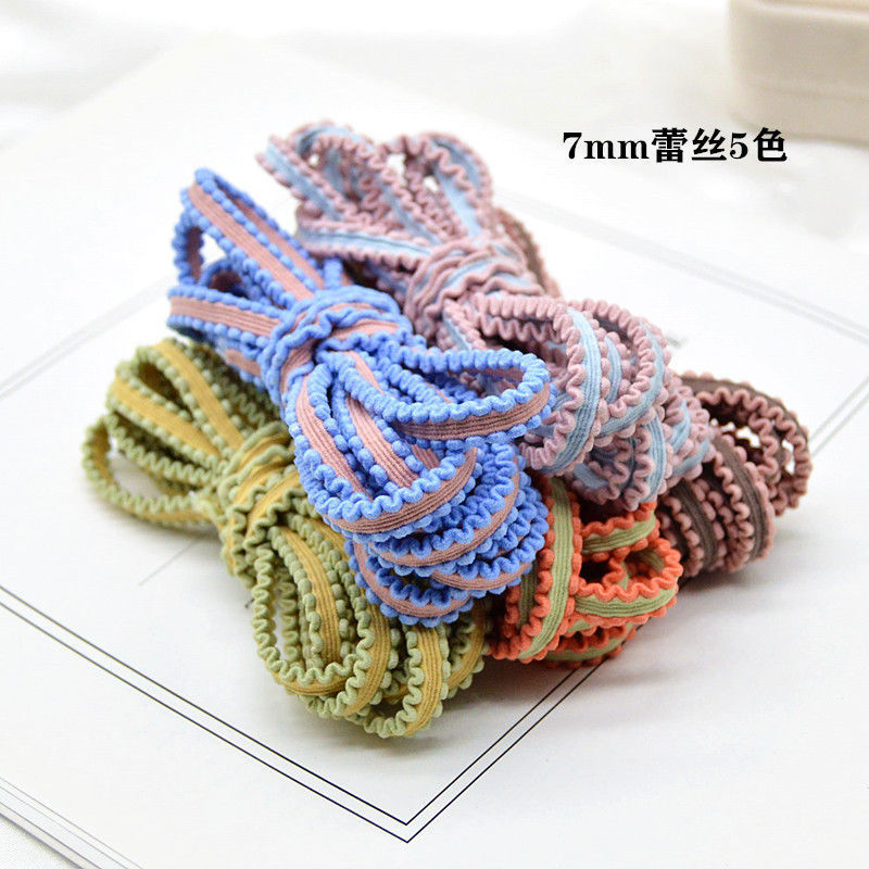 Semi-Finished Korean High Elastic Rubber Band Ponytail Homemade Raw Materials Dongdaemun Handmade Hair Accessory