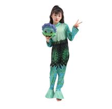 万圣节海洋怪物sea monster儿童表演服Luca狂欢节服装面具