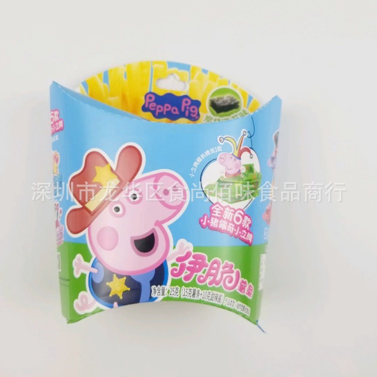 批发添乐卡通王伊脆薯条甜辣酱蘸酱脆脆条休闲小零食25g 36盒一箱