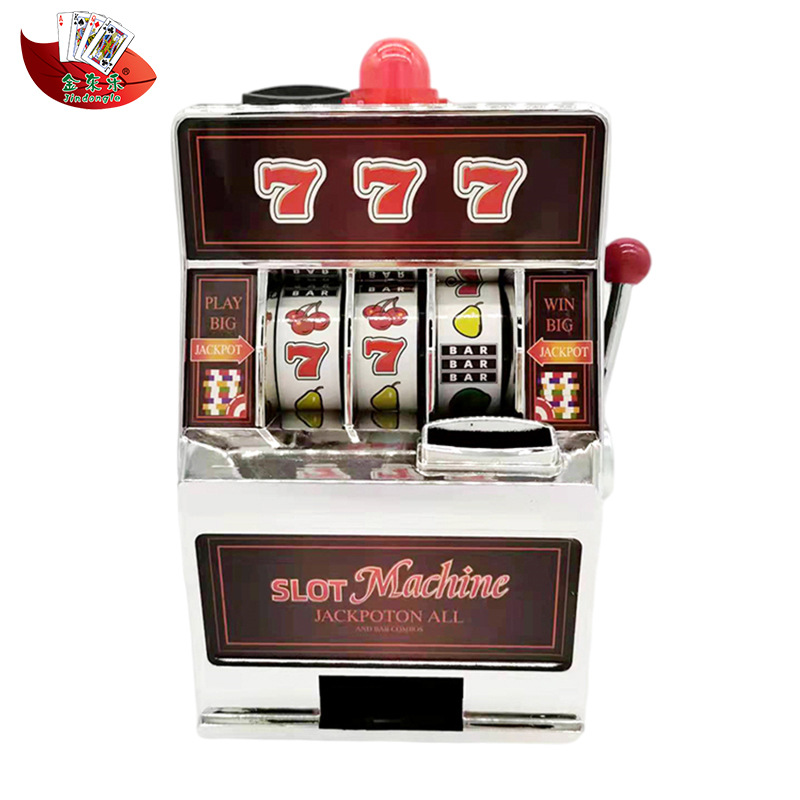 创意迷你老虎机年年有鱼拉霸摇奖机新奇掌心数字仿真模型玩具