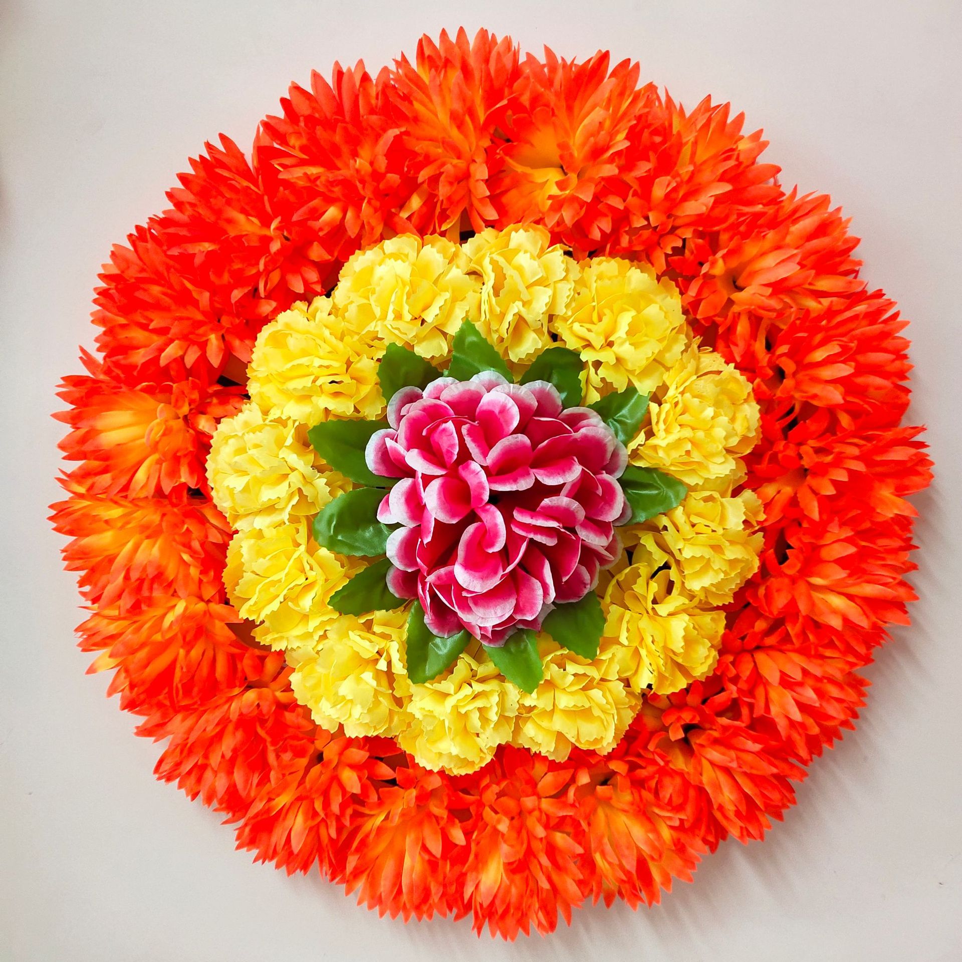 件绢花仿真祭祀上坟假花清明节祭拜拉花殡葬用品仿真菊花厂家批发￥7