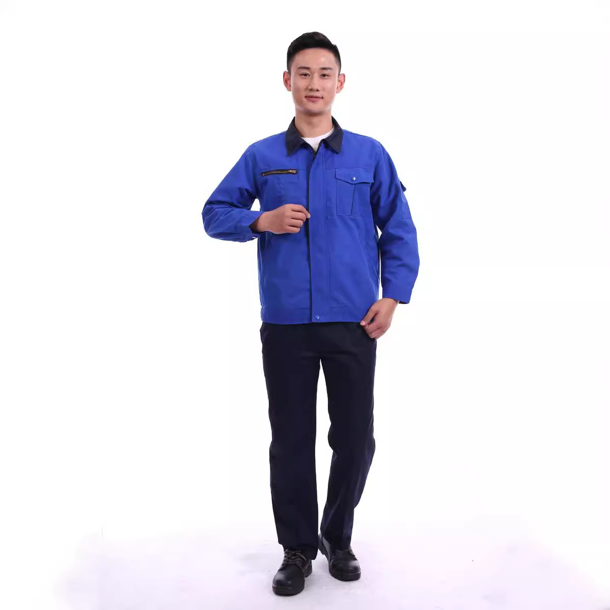 春秋季长袖工装服劳保服套装春秋工厂车间耐磨耐脏汽修劳保服工装