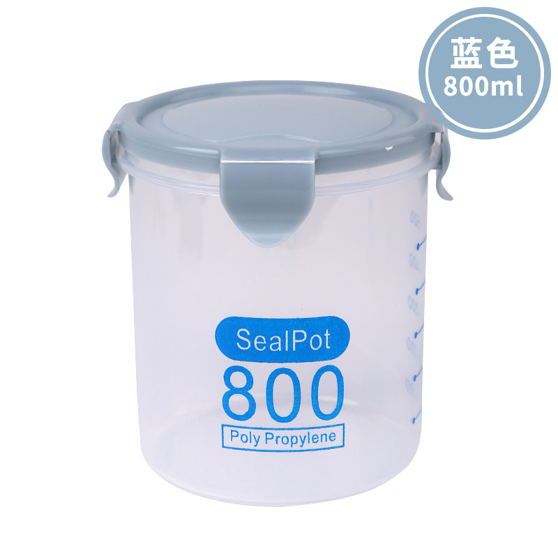 Sealed Large Transparent Sealed Plastic Cans Milk Powder Can Food Jar Kitchen Cereals Storage Box Storage Jar