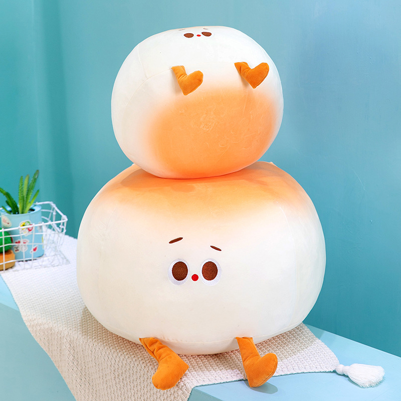 Cute Small Steamed Bun Pillow Creative New Steamed Buns Baby Doll Cute Dumplings Children's Plush Toys Generation