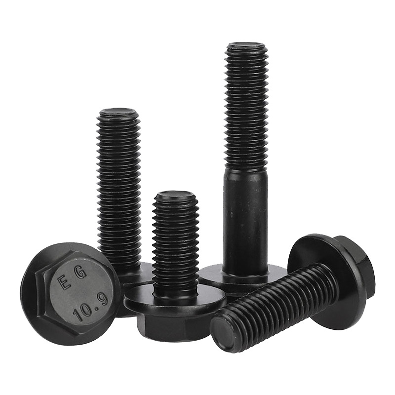 High Strength Flange Bolts Full Teeth Half Teeth 10.9 Grade Toothed Flange Screws Hex Hd Flange Bolts in Stock