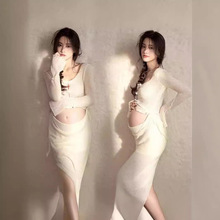 2024韩版孕妇写真服装大肚孕妈妈艺术照拍照服饰影楼摄影写真服装