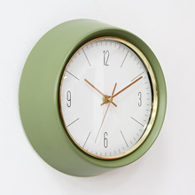 一件代发10寸金属挂钟表客厅卧室北欧简约现代时钟韩国款钟表创意