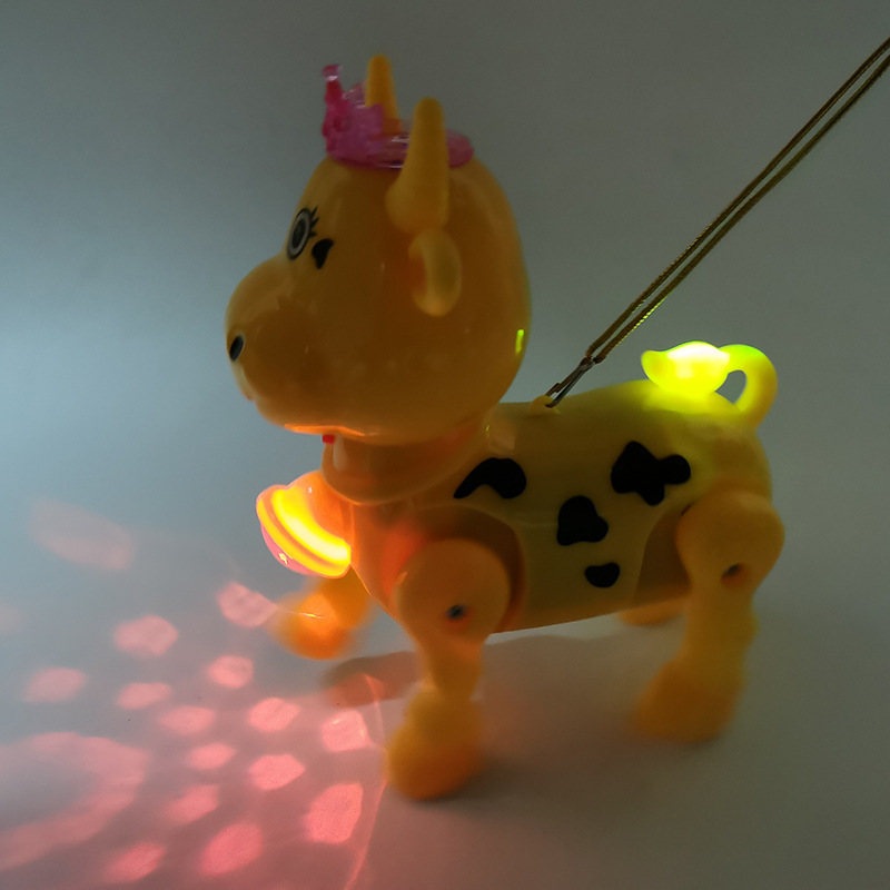 牛年宝宝灯笼玩具新年儿童电动手提包邮发光卡通塑料元宵节小花灯