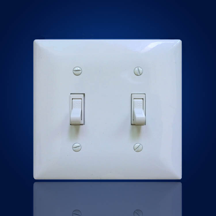 供应2位美标复古开关15a双联拔动开关120型ul两开单控双控开关