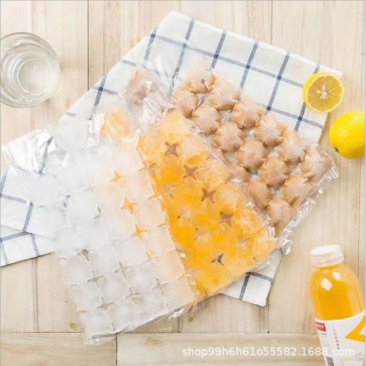 Disposable Ice-Making Bag Self-Sealing Ice Tray Bags Home Creative Passion Fruit Edible Ice Maker Ice Cube Mold