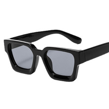 2023复古简约方形太阳眼镜欧美跨境外贸墨镜黑框遮阳防紫外线时尚