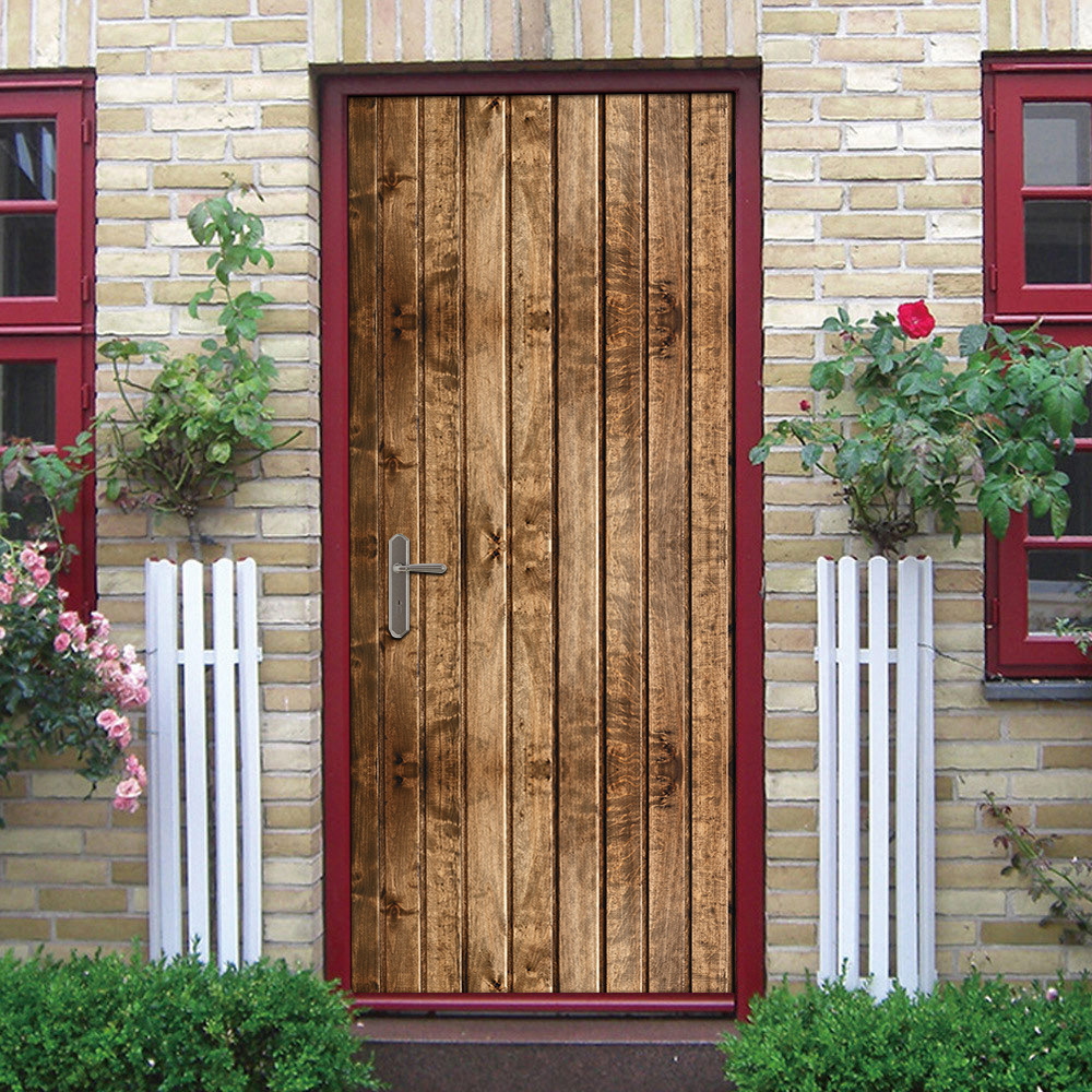 0成交70件假门框浪漫海景卧室客厅门翻新改造防水防油自粘艺术装饰门