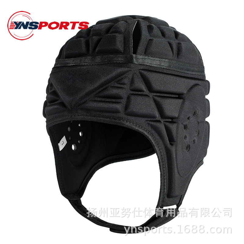 新款守门员头盔 足球门将橄榄球轮滑滑雪滑板头部骑行护头套-阿里巴巴