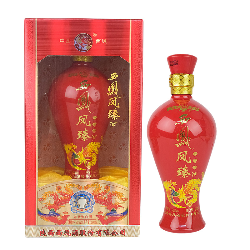 白酒批发西凤风臻酒50度500ml*6瓶柔凤香型西风白酒陕西