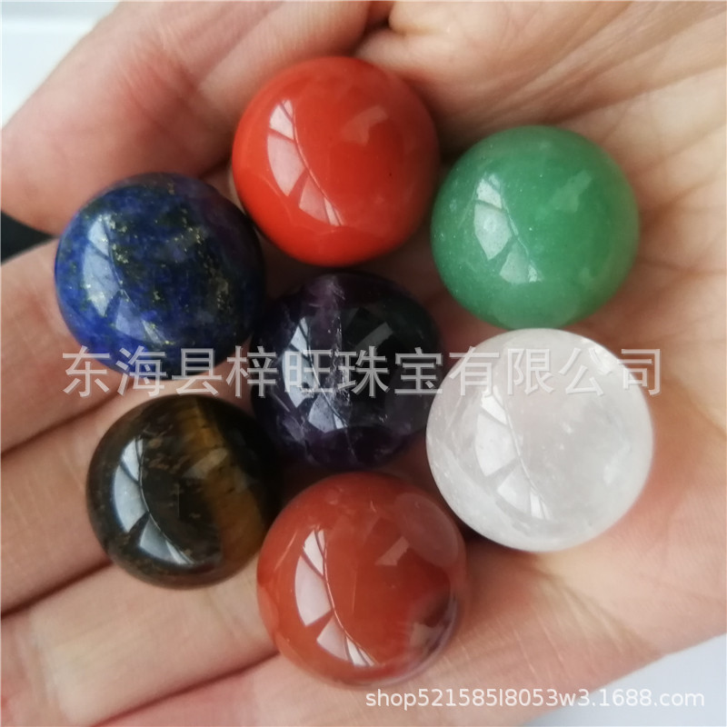 chakela天然七色水晶球七色宝石瑜伽水晶石健康水晶石礼品-阿里巴巴