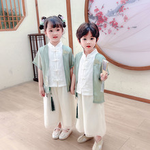 男童唐装套装汉服夏季薄款儿童中国风两件套宝宝夏装古装小童装潮