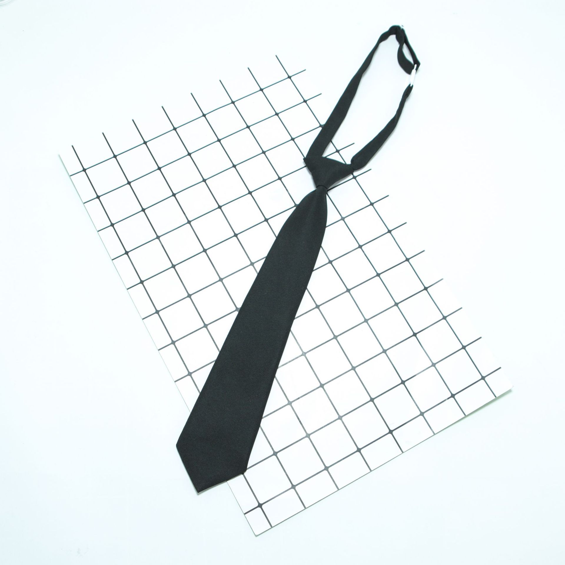 纯色ins小领带 男女学生懒人免打日系学院风短款jk制服配饰卡扣带