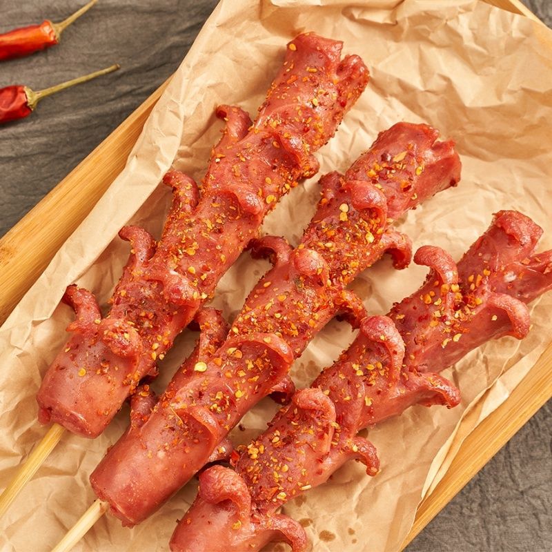 淀粉肠100克批发正宗铁板烤肠面街头煎炸油炸香肠整箱50g100g包邮