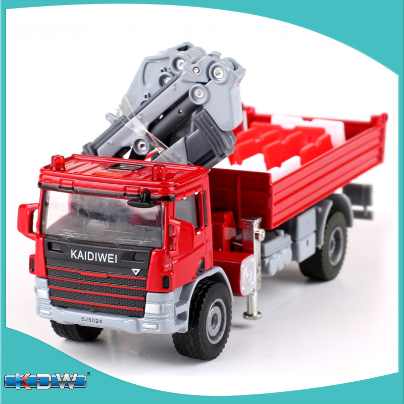 [盒装] 凯迪威 1:50 随车吊运输车吊车翻斗车模型车 625024外销版
