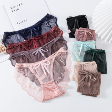 情趣诱惑丁字裤内裤女透视蕾丝性感女士内裤火辣低腰女士三角裤