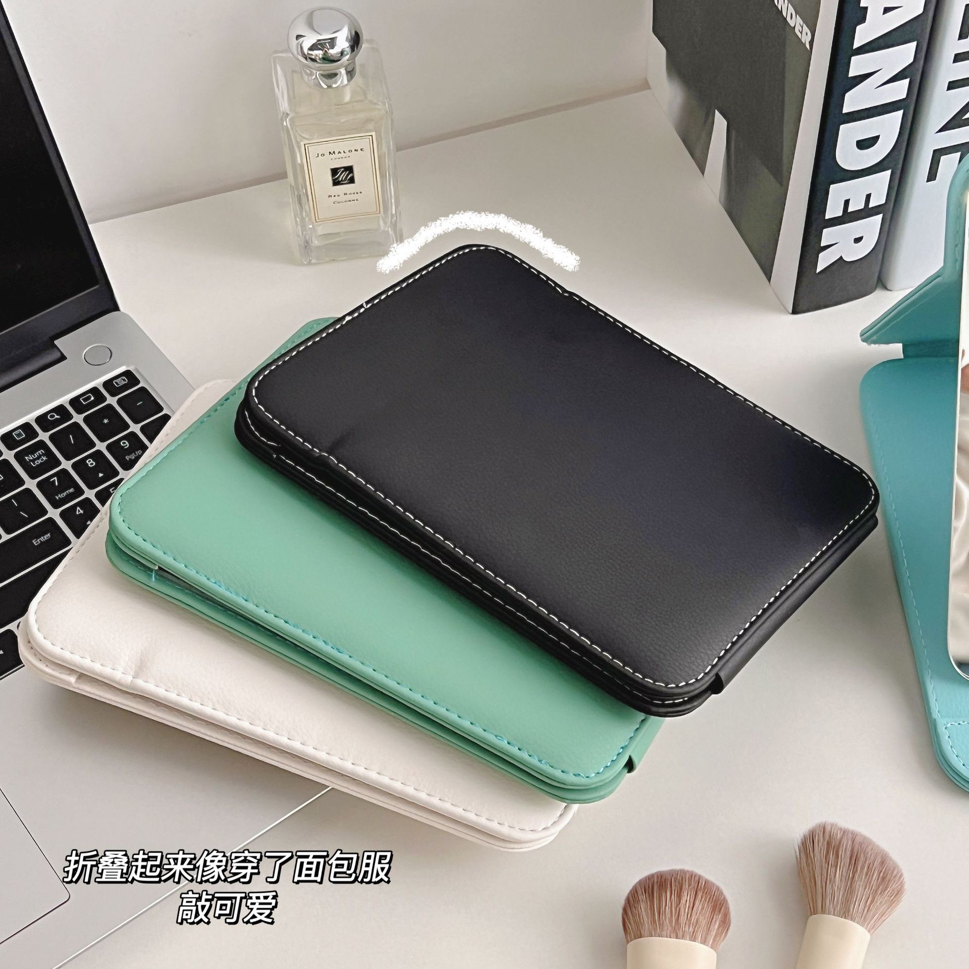 Ins Mirror Portable Make-up Mirror Household Desktop Dressing Mirror Portable Mirror Hd Folding Mirror Beauty Mirror