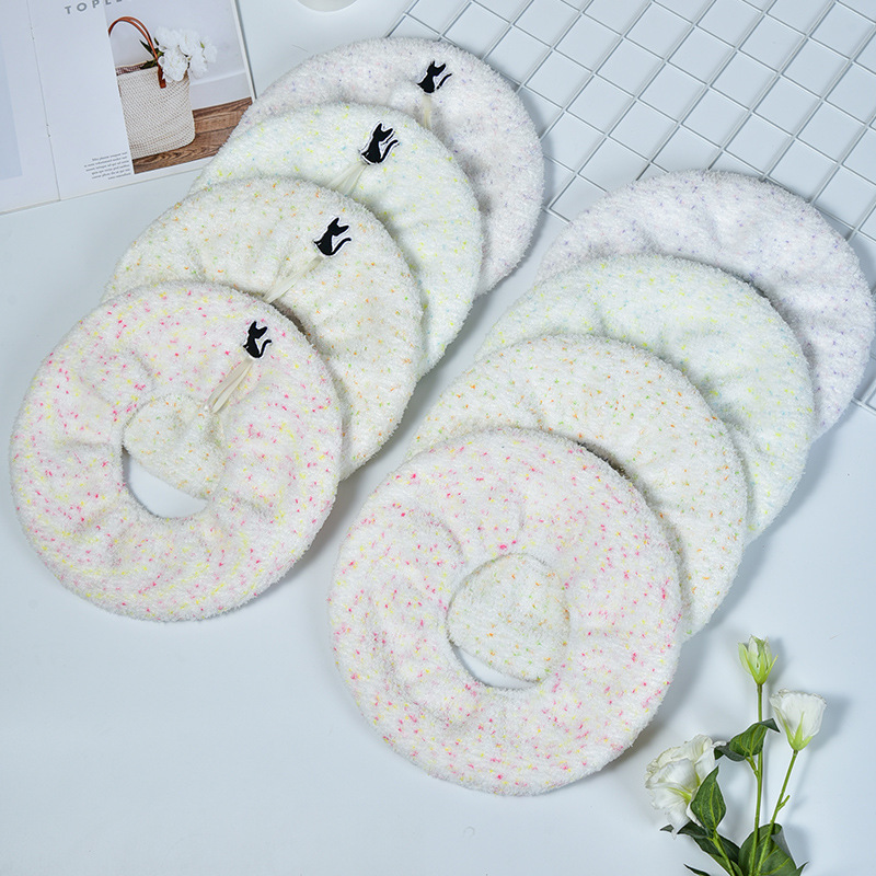 Half Velvet plus-Sized with Handle Autumn and Winter Soft Toilet Seat Cover Cloud Velvet Closestool Cushion Household Washable Mat
