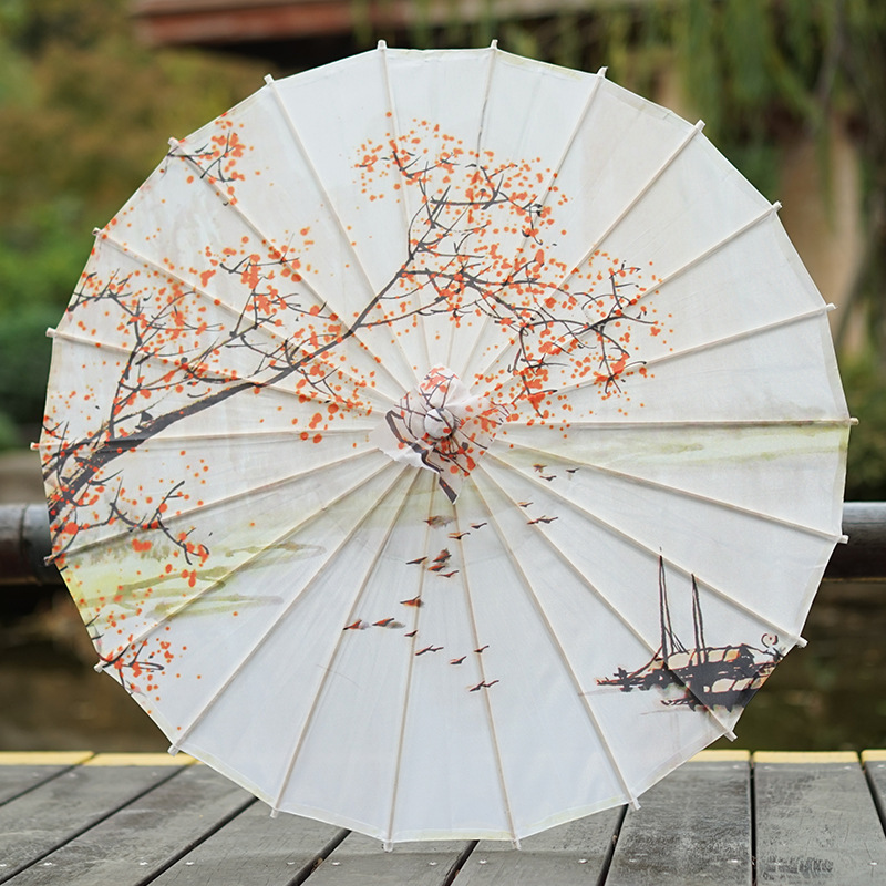 油纸伞古典中国古风女汉服流苏道具舞蹈演出伞旗袍秀古装饰工艺伞