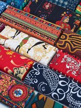 民族风波西米亚面料印花棉麻服装布料复古手工DIY桌布拼布东南亚