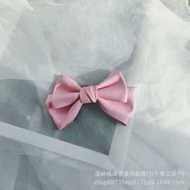 手机壳半成品饰品配件皮质立体蝴蝶结糖果色鞋帽配饰汽车用品DIY