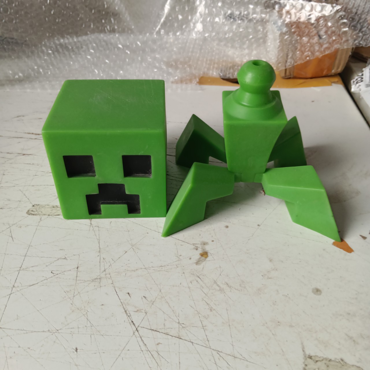 正版散货 我的世界大号苦力怕 约20厘米 景品手办摆件-阿里巴巴