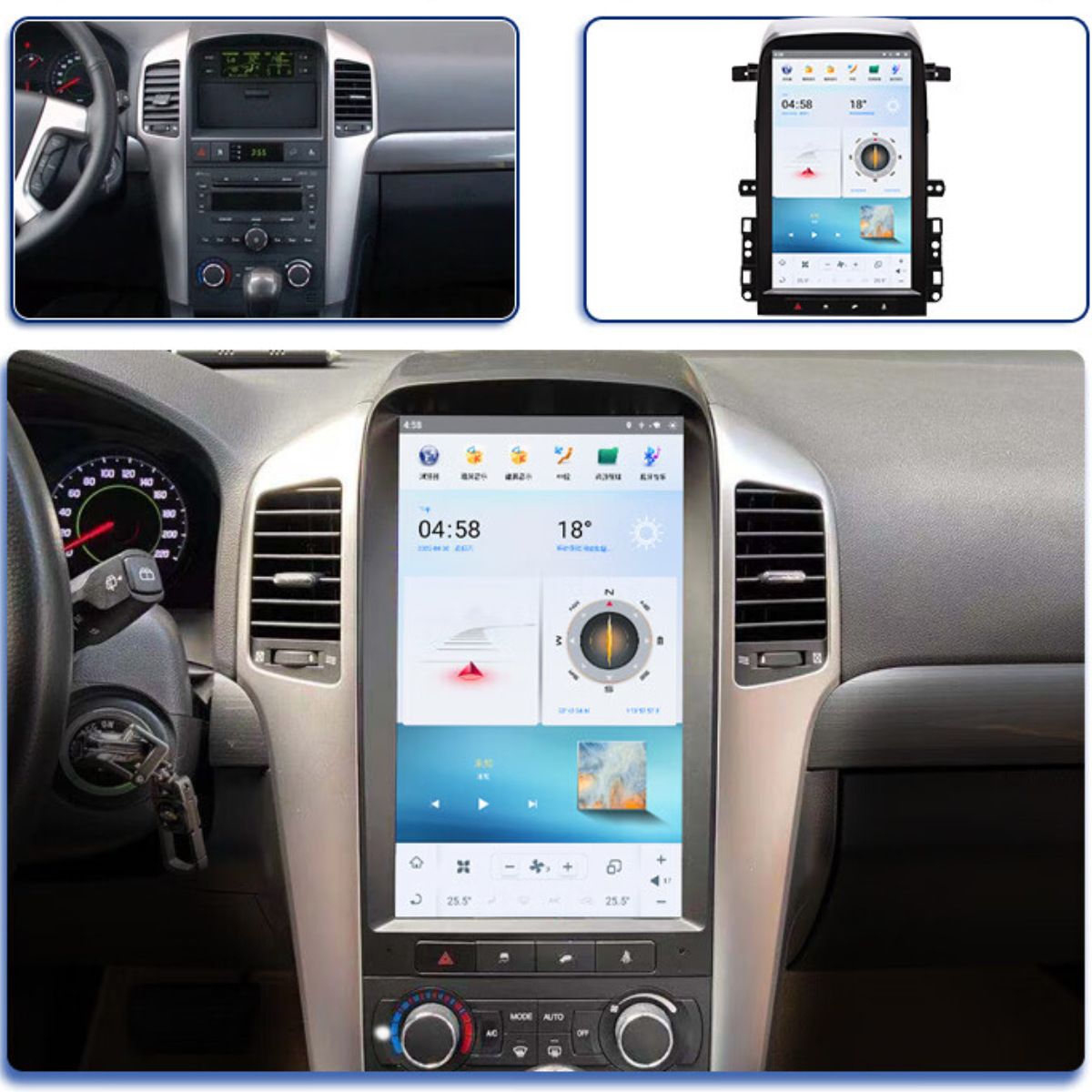 竖屏导航vertical gps雪佛兰科帕奇capative cruze s10 carplay