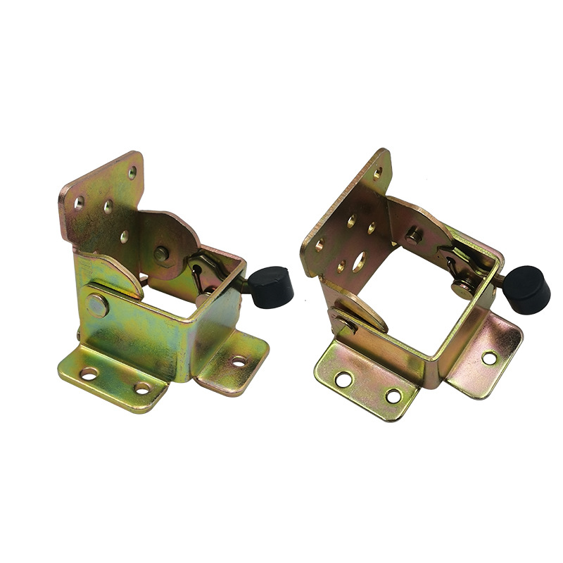 90度正刹折叠铰 自锁铰链家具五金配件折叠刹 折叠铰链合页桌子脚