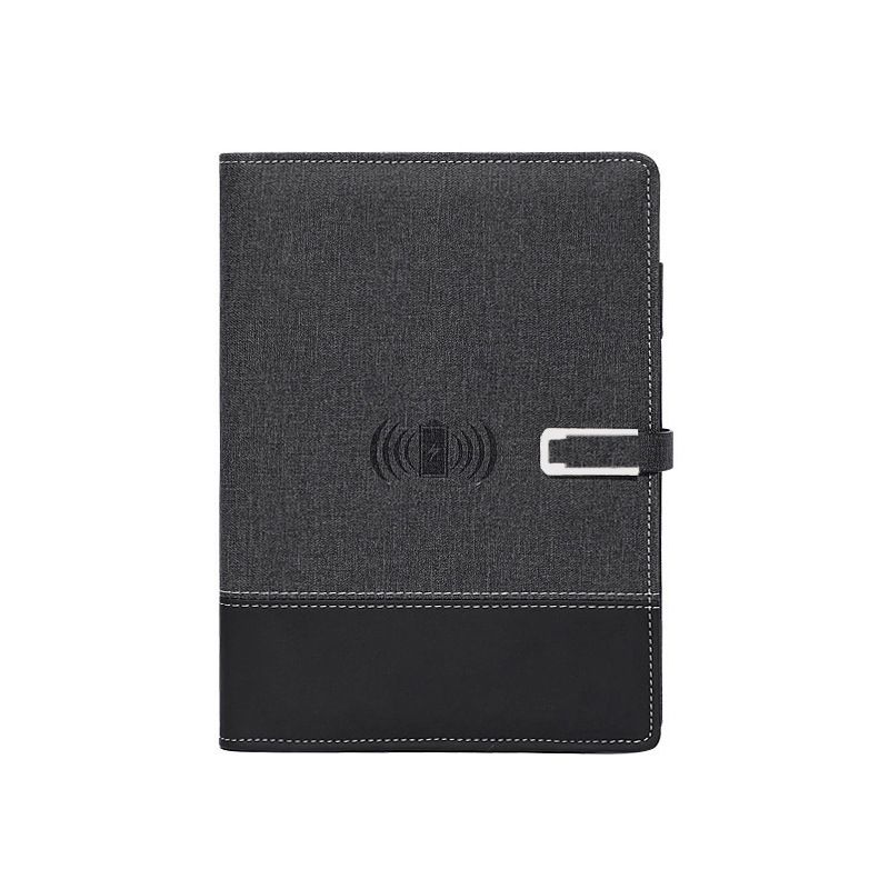 Rechargeable Notebook Mobile Power Notepad with U Disk Wireless Charging Loose Spiral Notebook Company Gift Set Notebook