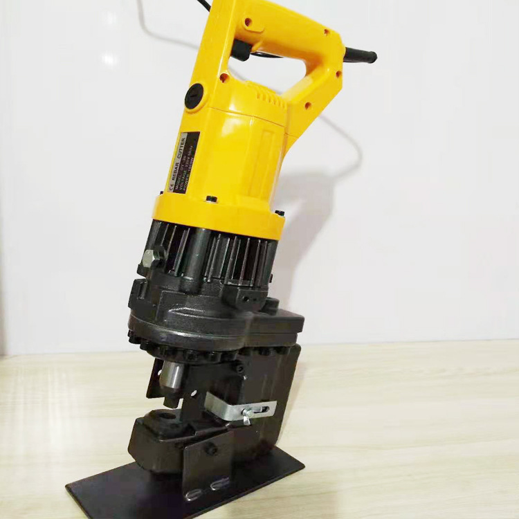 220v手提式电动冲孔机 槽钢冲孔机 便携式角铁打眼机德锐机械