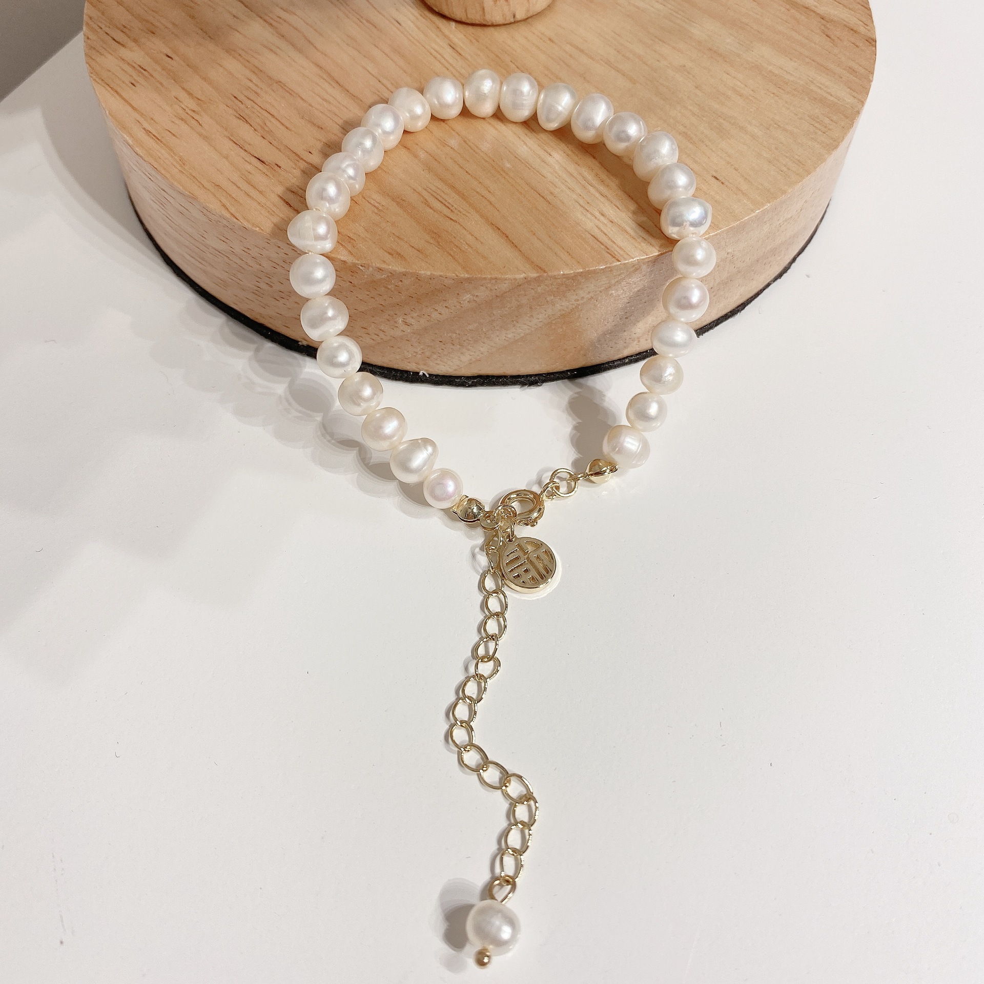 National Fashion Freshwater Pearl Lucky Bracelet Female Fashion Trending Hot Bracelet Personality All-Match Jewelry